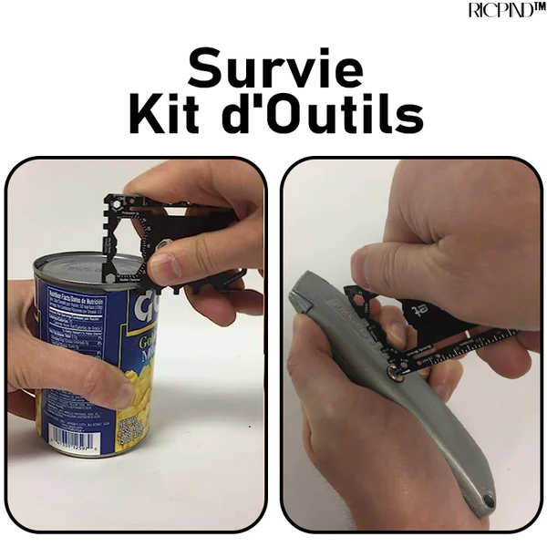 RICPIND Mehrzweck 18 in 1 Überlebenstasche Kartenwerkzeug - Image 7