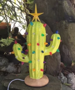 Alternative view of Vintage Christmas Luminous Cactus
