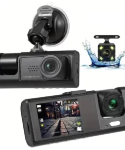 Seurico™ Three-Channel Dash Cam with IR Night Vision & G-Sensor