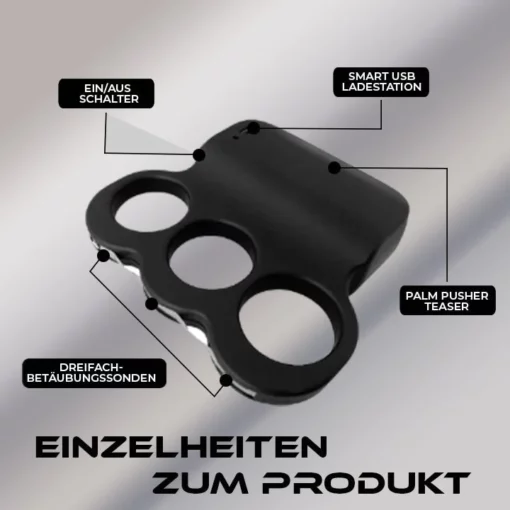 Fivfivgo™ ThunderFist Hochleistungs-Elektroschockring mit 28.000.000 Volt - Slika 2