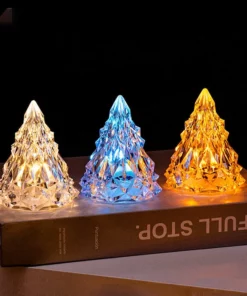 Mini LED Crystal Christmas Tree Night Light