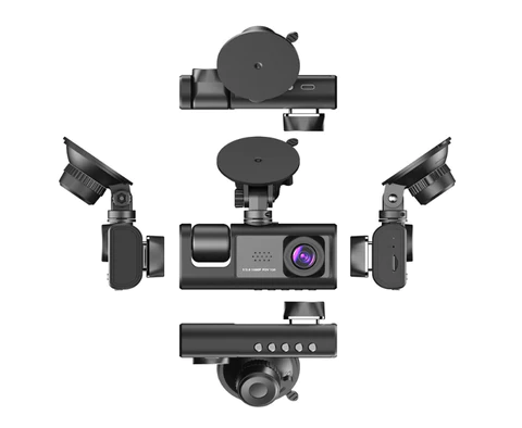 Seurico Three-Channel Dash Cam with IR Night Vision & G-Sensor