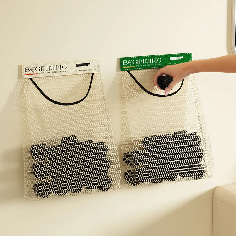Multipurpose Velcro storage net bag
