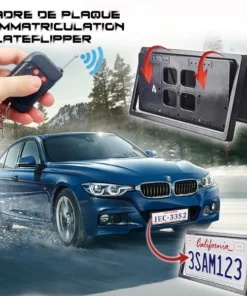 iRosesilk™ 3s PlateFlipper Cadre de plaque d'immatriculation de voiture