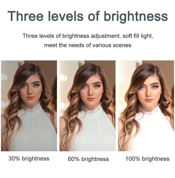 Professional Live Video Mobile Phone Photography Set with Fill Light Microphone Tripod