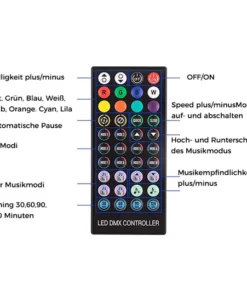 Bunte Fernbedienungslichter