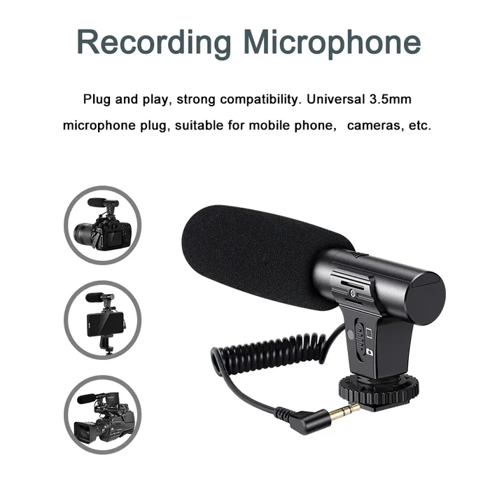 Professional Live Video Mobile Phone Photography Set with Fill Light Microphone Tripod