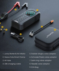 Lyseemin™ Smart Multipurpose Air Compressor – Jump Starters – Battery Charging Systems