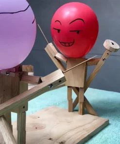 HANDMADE WOODEN FENCING PUPPETS（ 20 balloons）