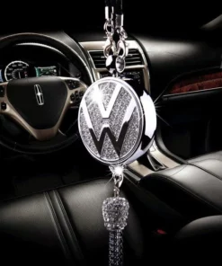 Alternative view of Car Perfume Pendant High-end Car Rearview Mirror Diamond Pendant