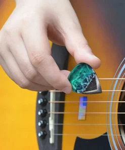 Alternative view of Northern Lights Guitar Pick - Best Musician Gift