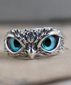 Einstellbarer Dämonenaugen-Eulenring