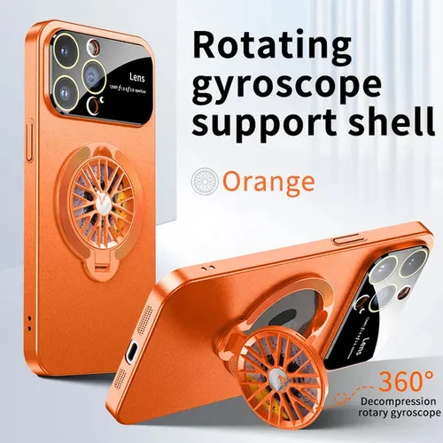 Brand New Rotation Gyroscope Magnetic Stand Case For iPhone Series