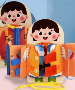 Fine Motor Skills Training Button Zipper Early Education Games Toddlers Quiet Books Sensory Toys
