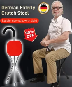 German elderly crutch stool