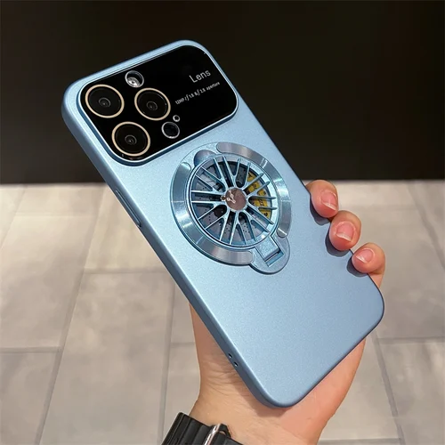 Brand New Rotation Gyroscope Magnetic Stand Case For iPhone Series
