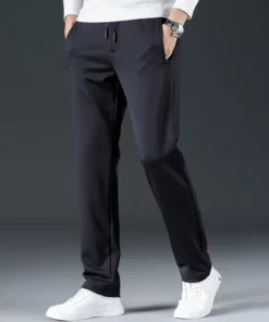 Alternative view of MEN'S STRAIGHT ANTI-WRINKLE CASUAL PANTS