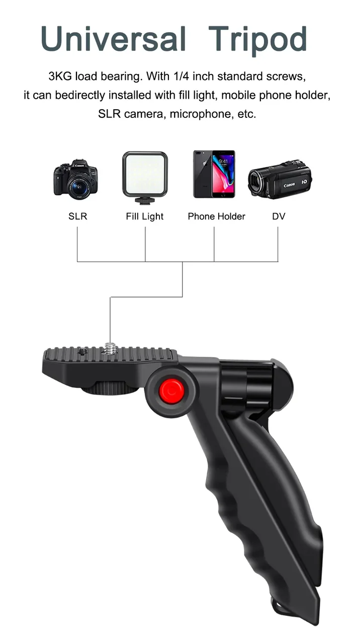 Professional Live Video Mobile Phone Photography Set with Fill Light Microphone Tripod