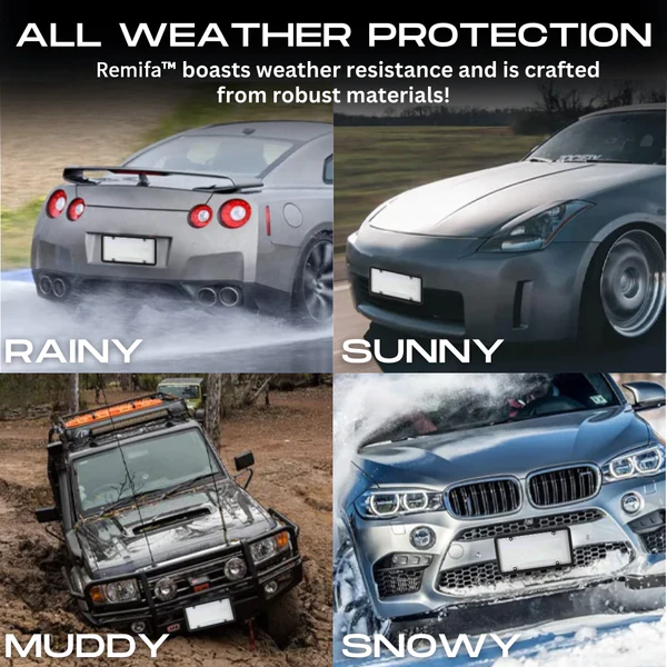 Remifa Anti-Tracking AUTO BlurPlate LCD Car License Plate Frame