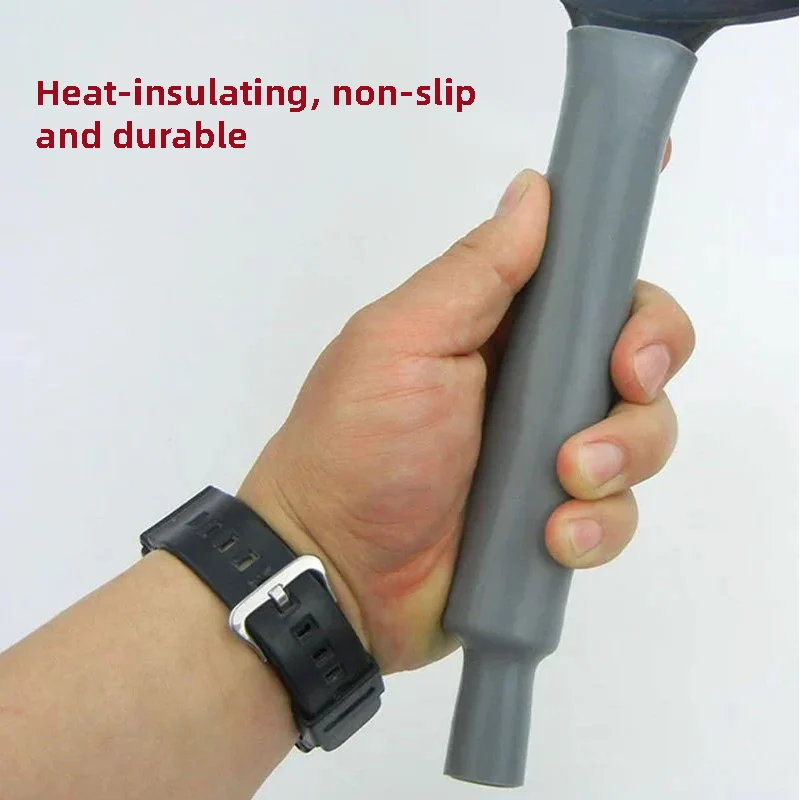 Pot handle and spatula rubber heat insulation cover