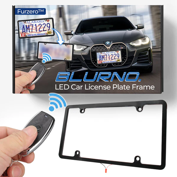Remifa™ Anti-Tracking AUTO BlurPlate LCD Car License Plate Frame - Image 2