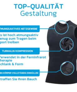 Alternative view of GFOUK™ MENIONIC Turmalin-Haltungskorrekturweste