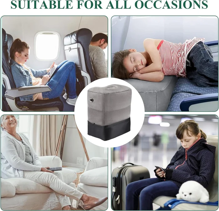 Pillow Inflatable Travel Foot Rest