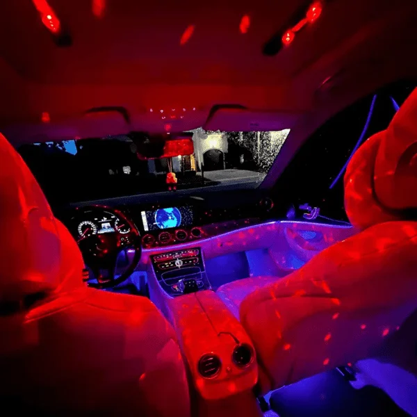 USB charging colorful car atmosphere light(Etherealite)