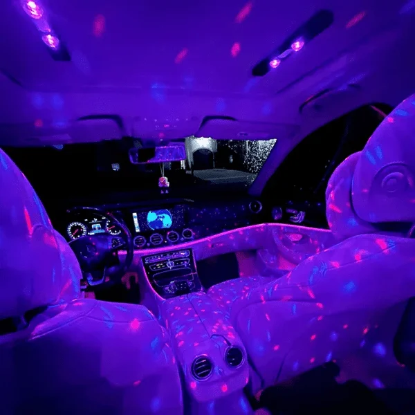 USB charging colorful car atmosphere light(Etherealite)