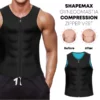 RICPIND ShapeMax Gynecomastia Compression Zipper Vest