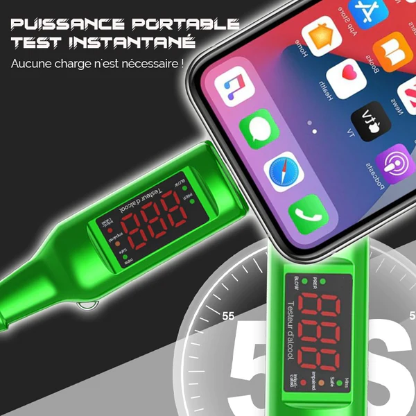 iRosesilk Porte-cls Alcootest Portable