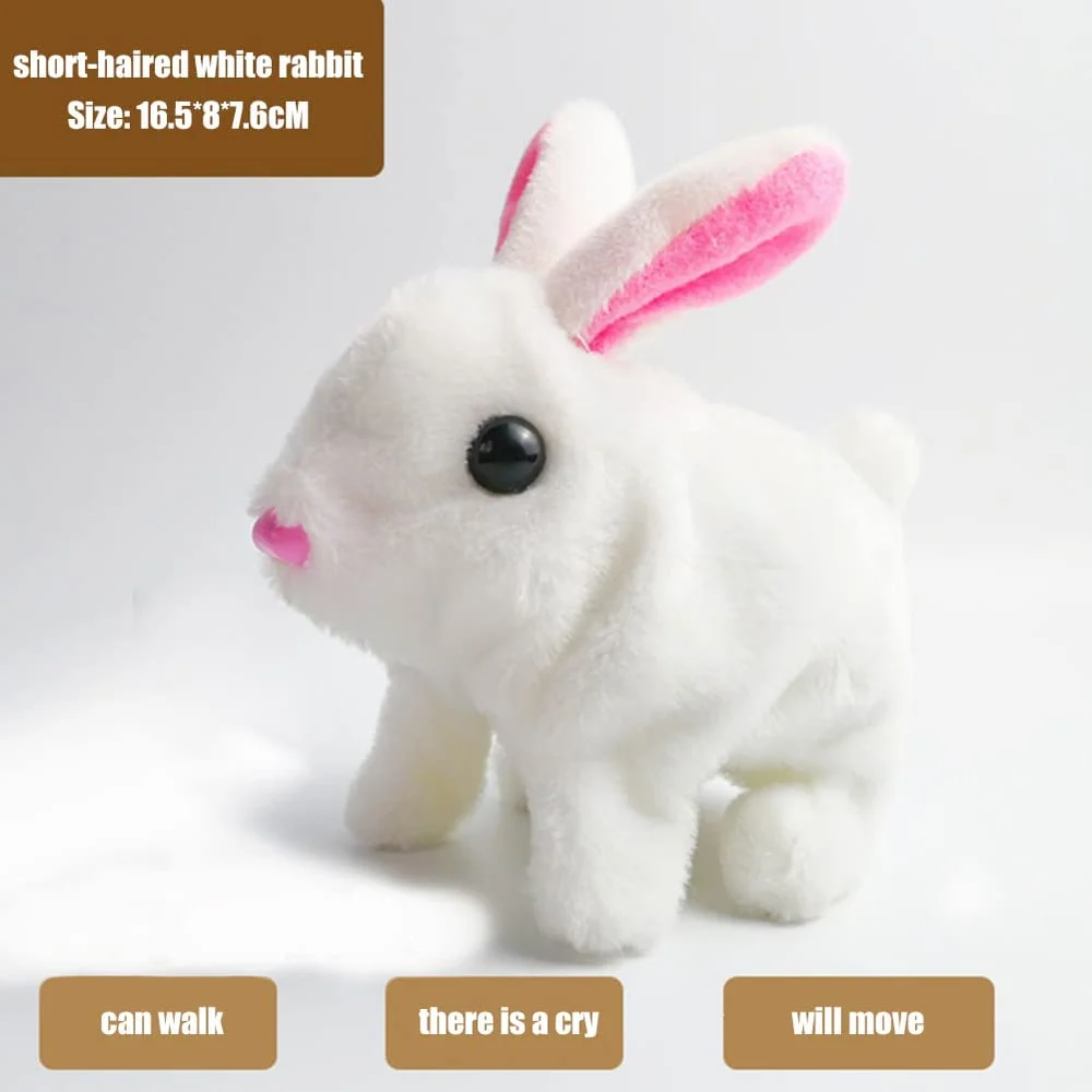 Plush Electric White Rabbit - Image 9