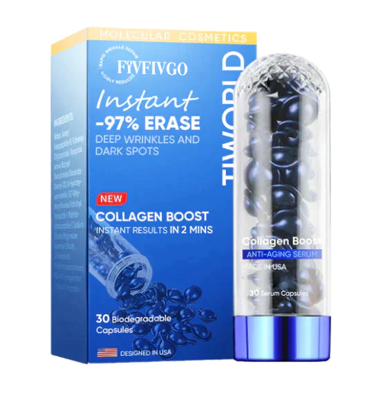 Fivfivgo Collagen Boost Anti-Aging Serum For Remove 97% Deep Wrinkles & Dark Spots