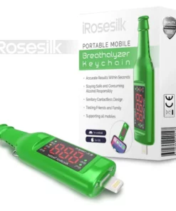 iRosesilk™ Llavero Alcoholímetro Portátil