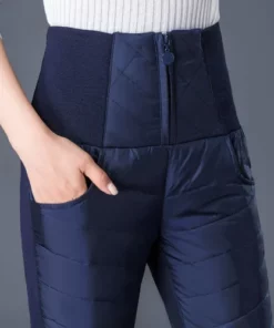 High waist flared down pants