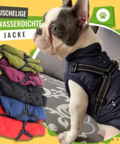 Kuschelige wasserdichte Hundejacke