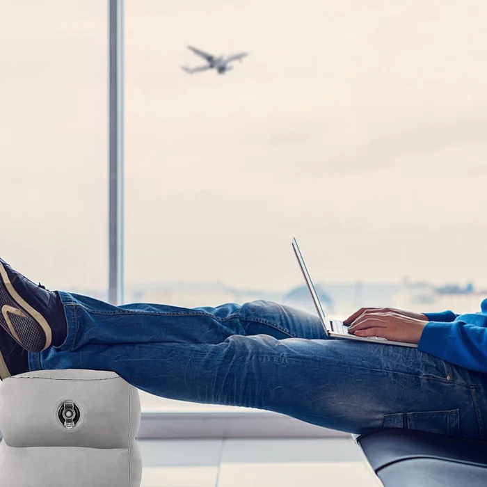 Pillow Inflatable Travel Foot Rest