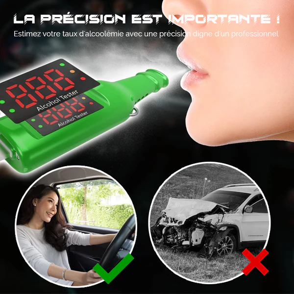 iRosesilk Porte-cls Alcootest Portable