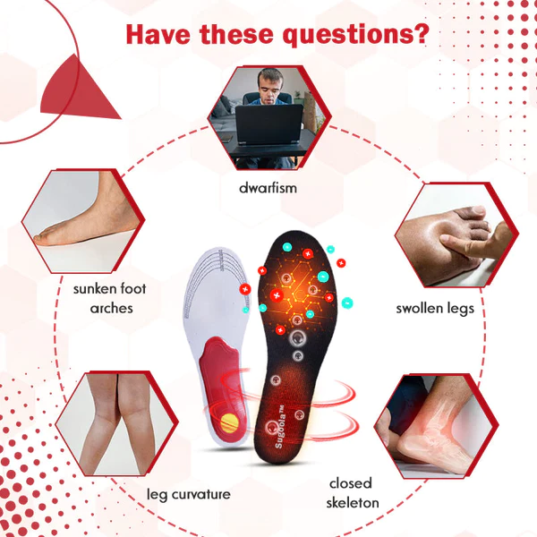 Sugoola Orthotic Arch Support Height Boost Insoles