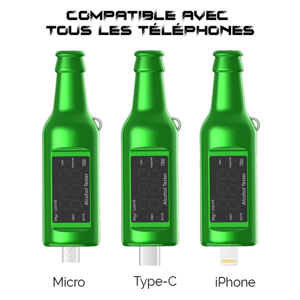 iRosesilk Porte-cls Alcootest Portable