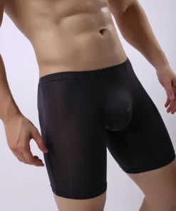 Alternative view of Men's Boxer Briefs Breathable Ice Silk Sports-Inspired Underwear