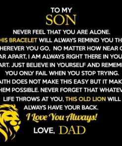 Alternative view of Lion Bracelet - Son Dad