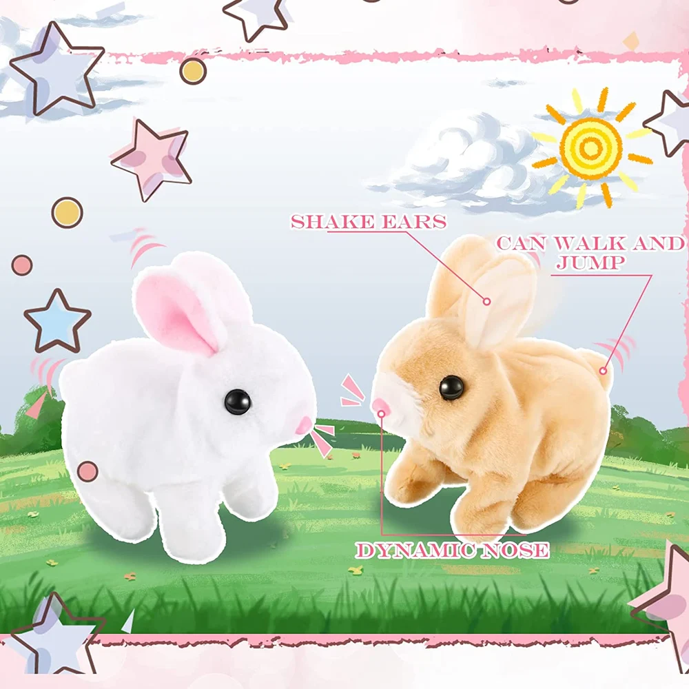 Plush Electric White Rabbit - Image 6