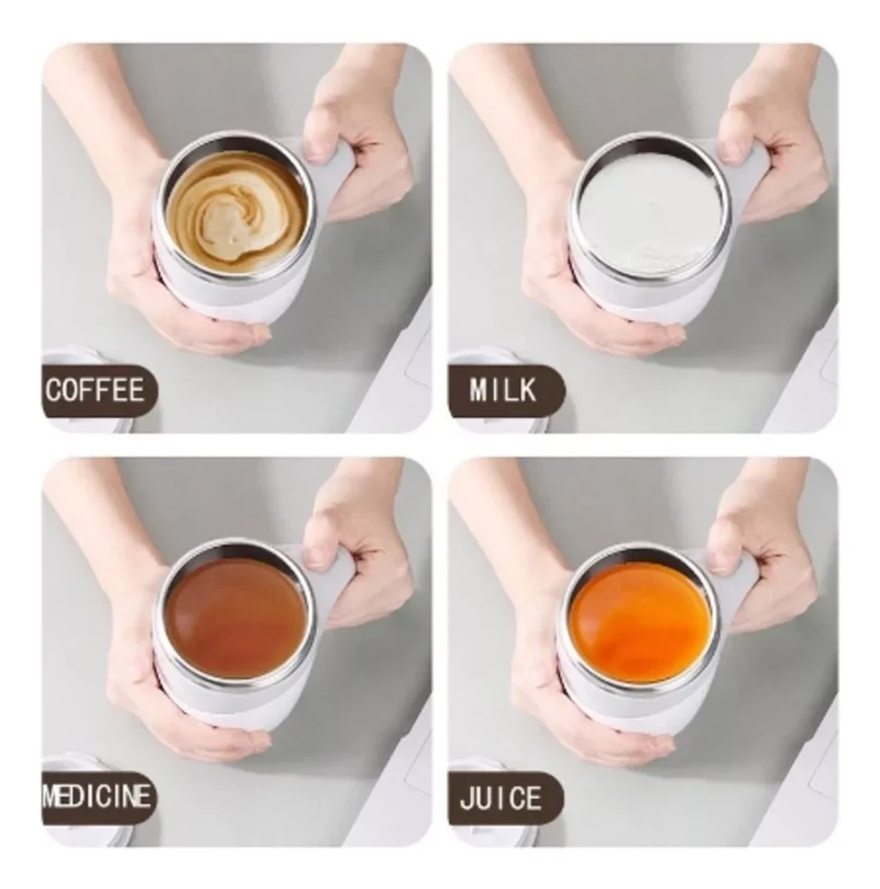 Magnetic Thermal Mixer Mug Cup 380ml Electric Cup