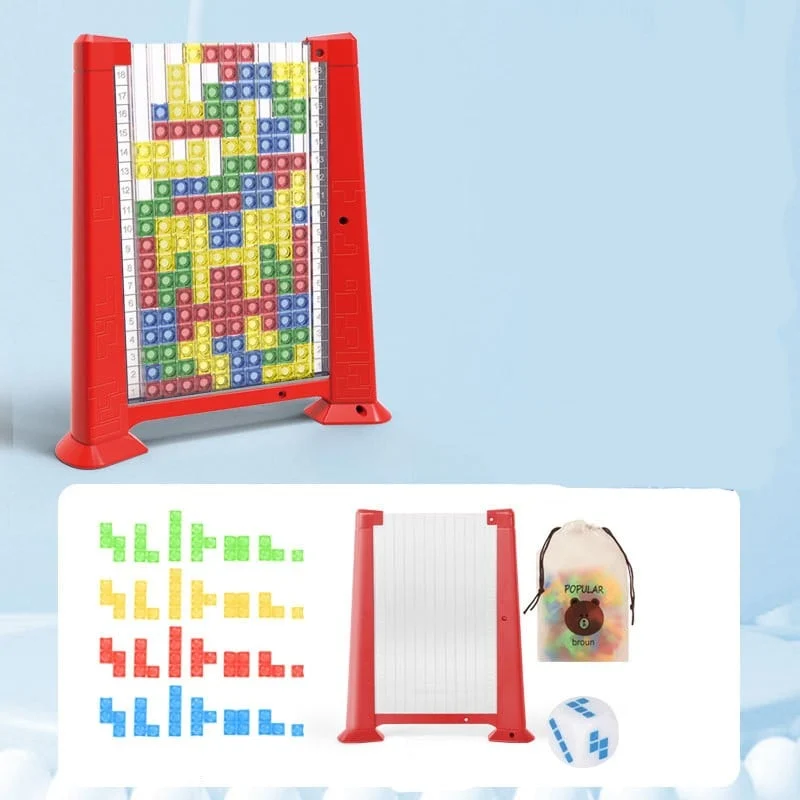 Childrens educational 3D Tetris building blocks three-dimensional jigsaw puzzle toy