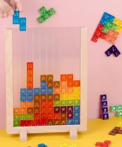 Childrens educational 3D Tetris building blocks three-dimensional jigsaw puzzle toy