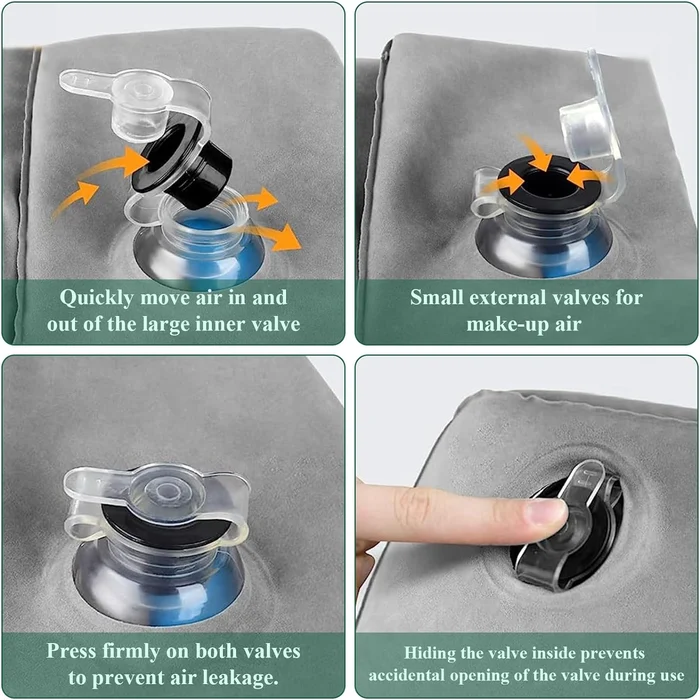 Pillow Inflatable Travel Foot Rest