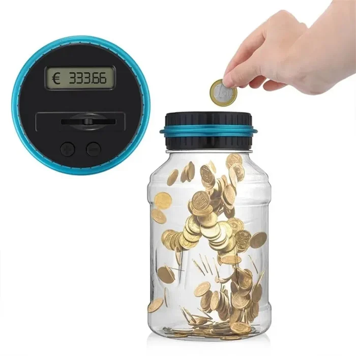 Electronic Piggy Bank Counter Coin Digital LCD Counting Coin Money