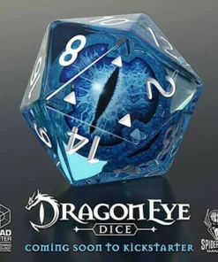 Alternative view of Lifelike Green Dragon Eye Dice Set