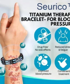 Seurico™ Titanium Therapy Bracelet - for Blood Pressure
